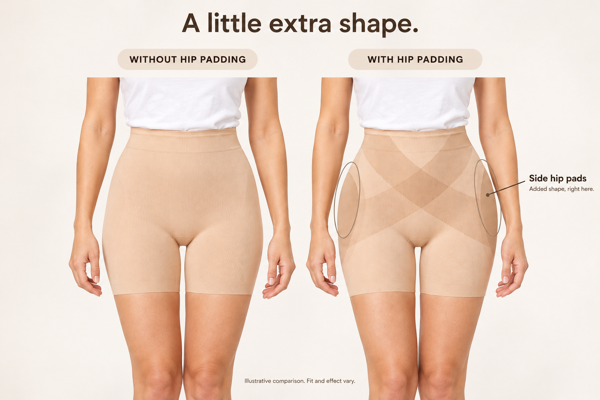 Feel Good Girl — Curve Hip-Padded Shorts